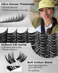 Mavphnee Premium Faux Mink soft lashes for a natural, feather-like vibe.