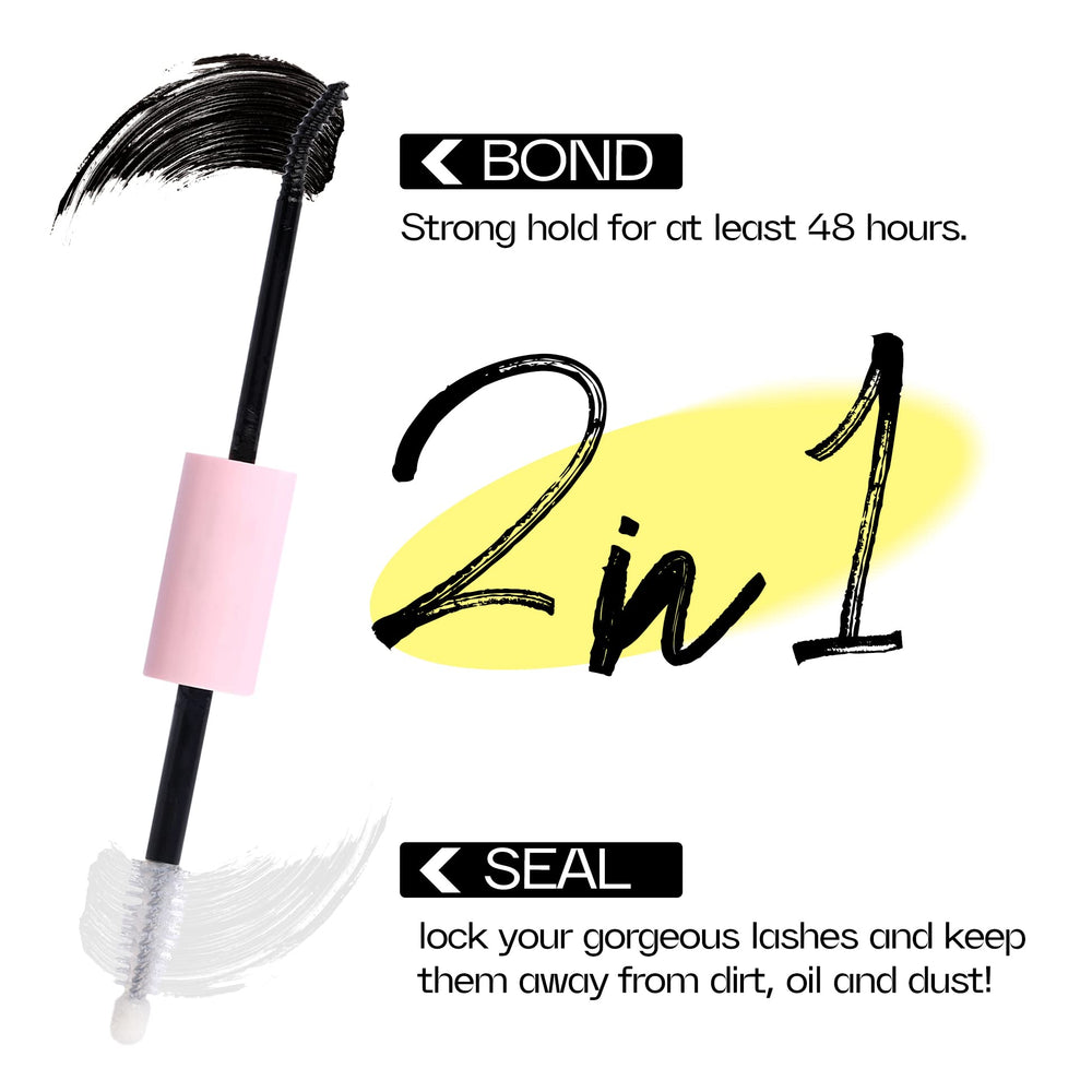 Mavphnee Seal brush locks lashes from base to tip.