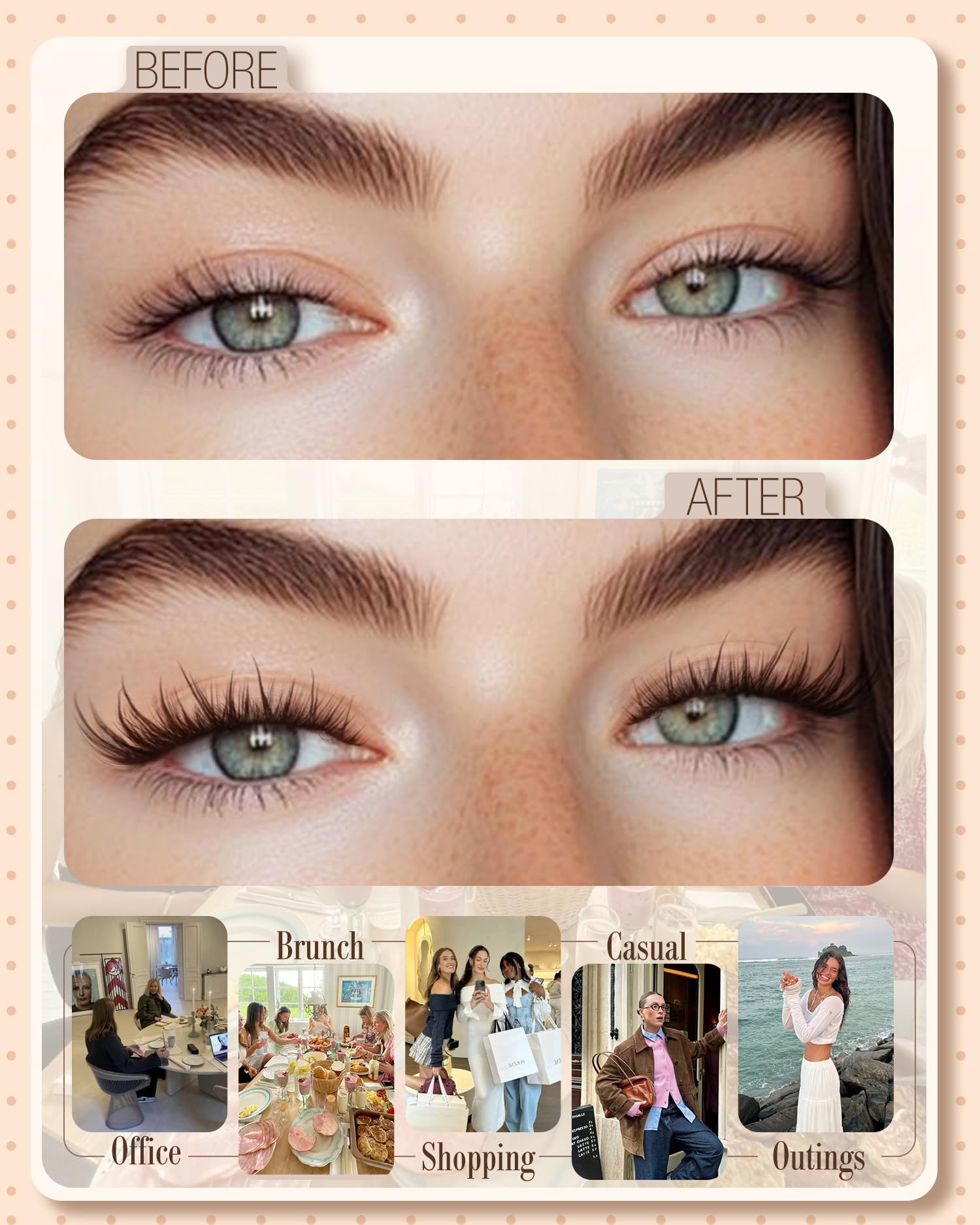 Mavphnee ultra-flexible 0.02mm cotton band hugs the lash line