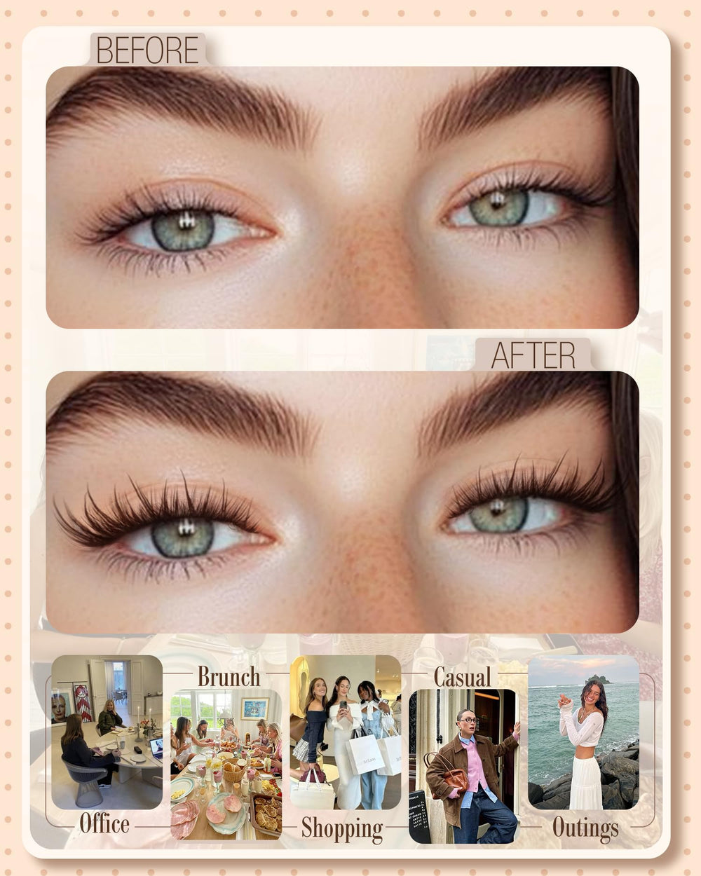 Mavphnee ultra-flexible 0.02mm cotton band hugs the lash line