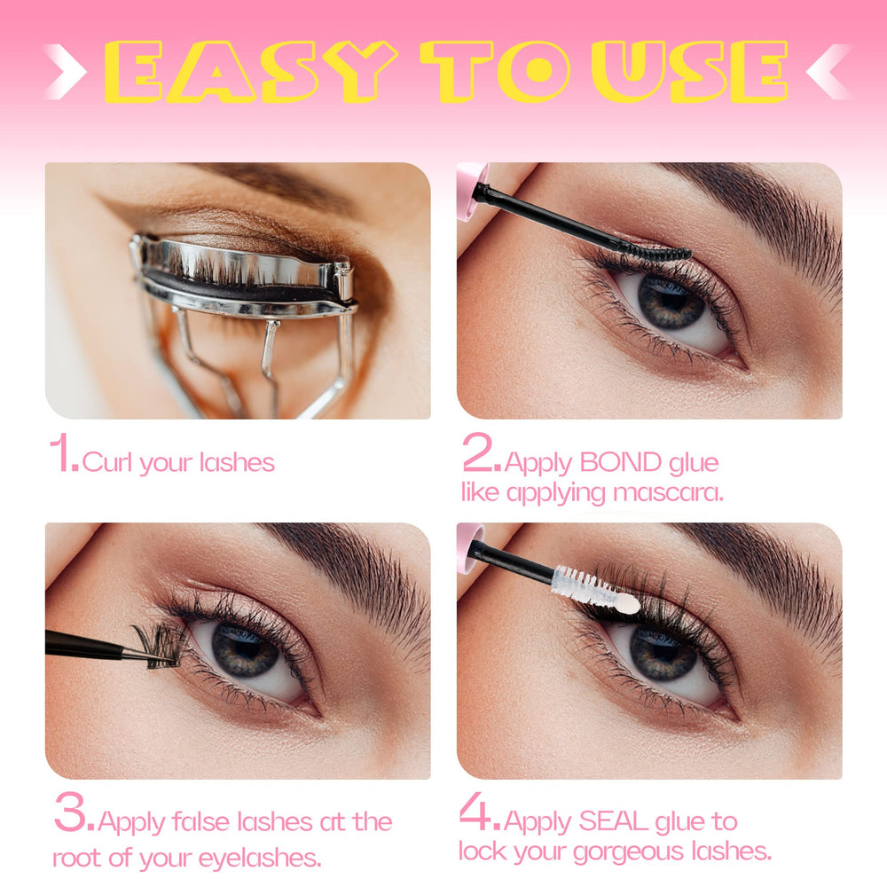Mavphnee Waterproof lash glue demonstrates all-day wear.