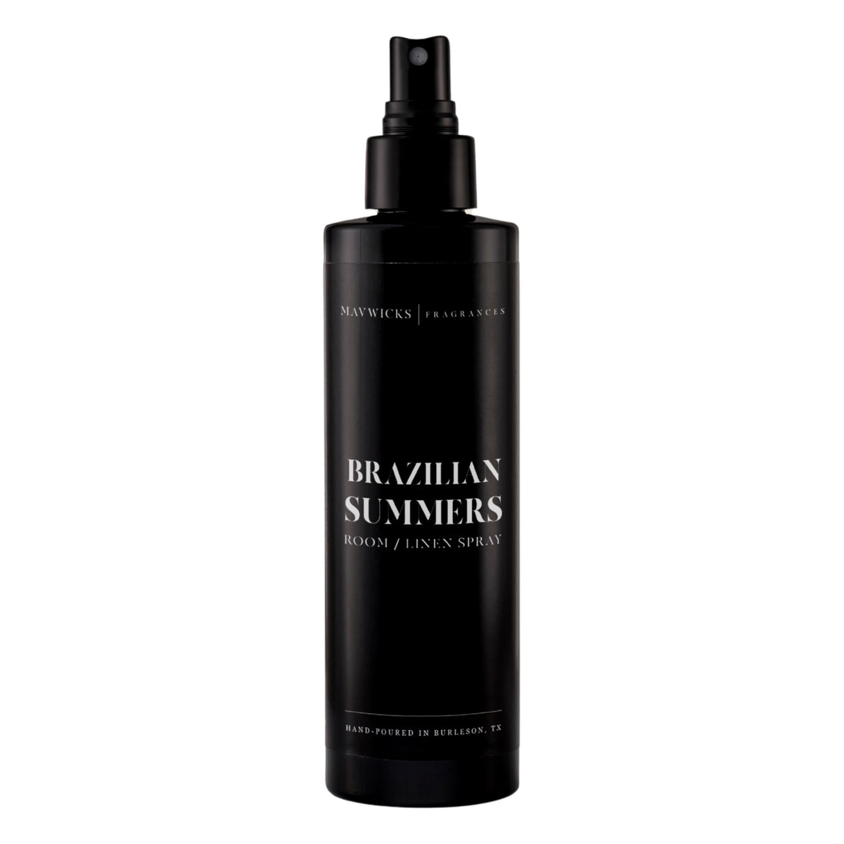 Mavwicks Brazilian Summers bottle delivers long-lasting fragrance for bedrooms.