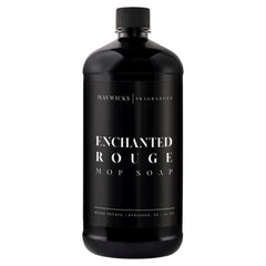 Mavwicks Enchanted Rouge bottle pour for fragrant mop prep