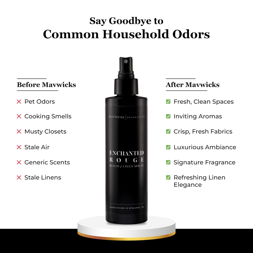 Closeup of Mavwicks Enchanted Rouge aroma highlighting jasmine and saffron notes.
