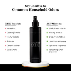 Closeup of Mavwicks Enchanted Rouge aroma highlighting jasmine and saffron notes.