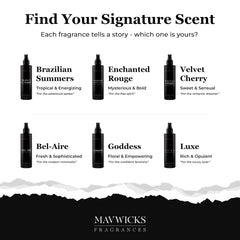 Packaging box of Mavwicks Enchanted Rouge for gifting or display.