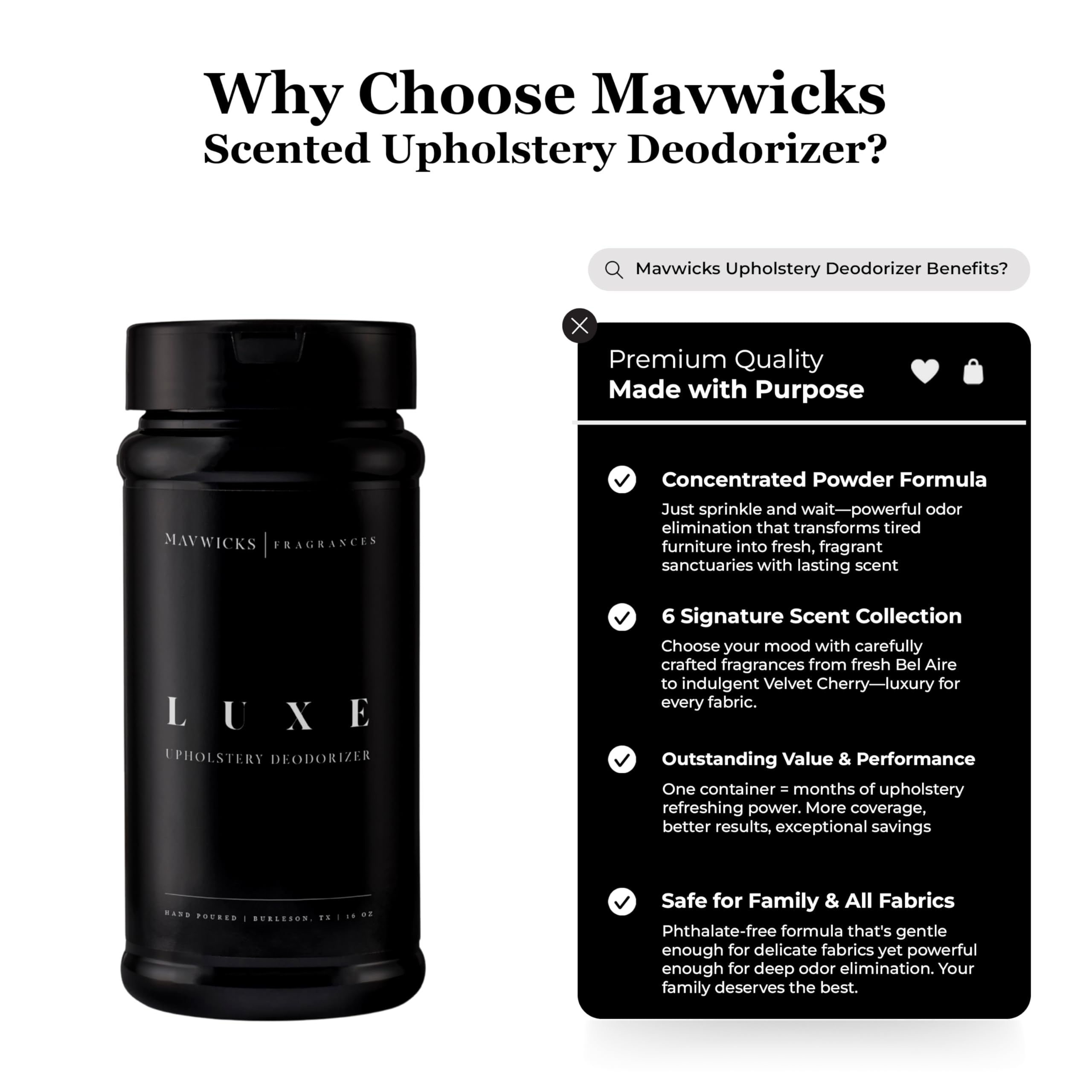 Mavwicks Pet Safe Carpet Deodorizer powder neutralizing pet odors safely