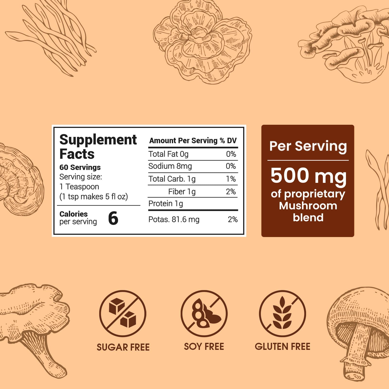 MAX FIT steaming mushroom coffee cup for smooth focus