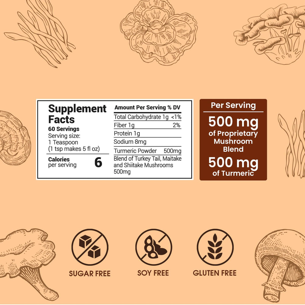 MAX FIT Skinny Mushroom Coffee scoop ready for quick energy boost.