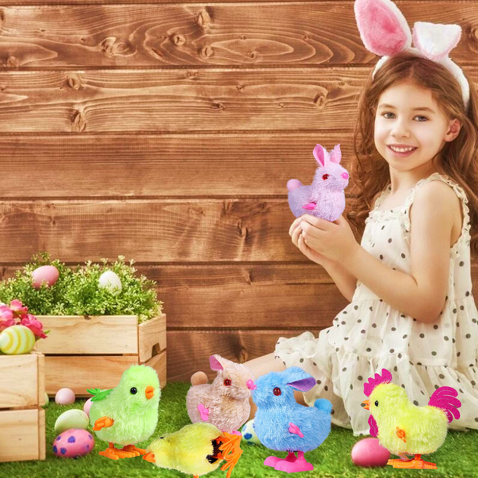 Max Fun Easter wind-up toy entertains kids aged four to eight.