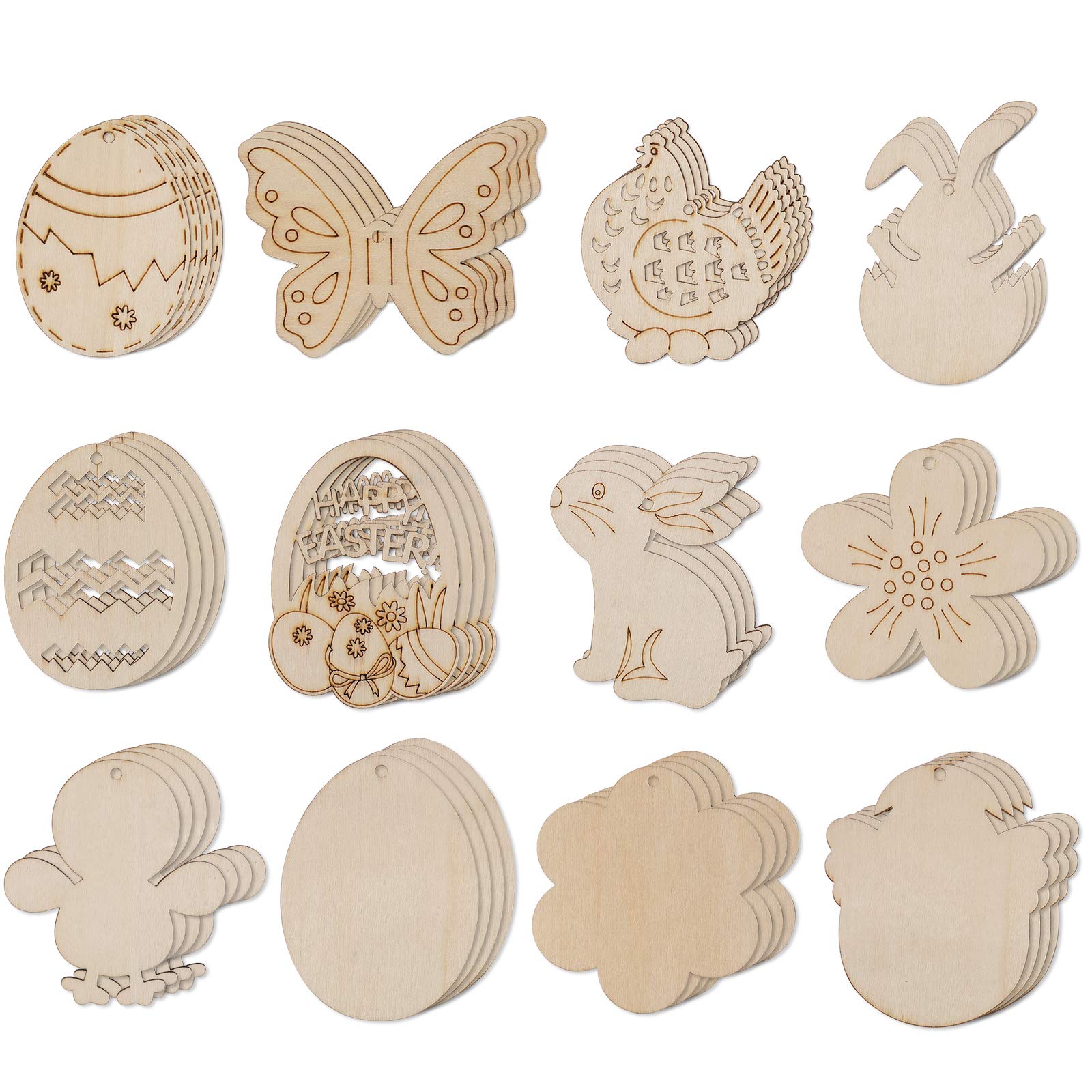 Max Fun Easter rabbit wood cutout ornament perfect for DIY party decor.