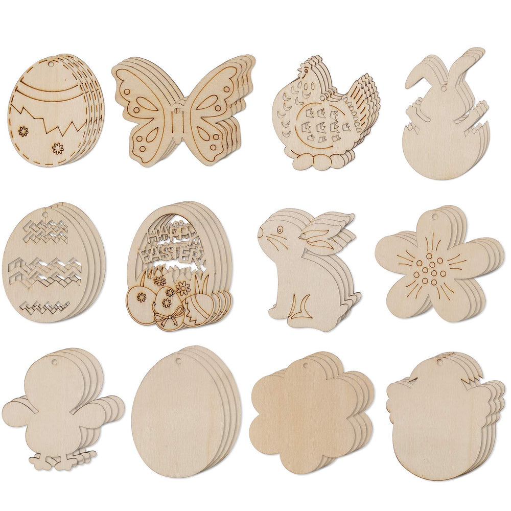 Max Fun Easter rabbit wood cutout ornament perfect for DIY party decor.