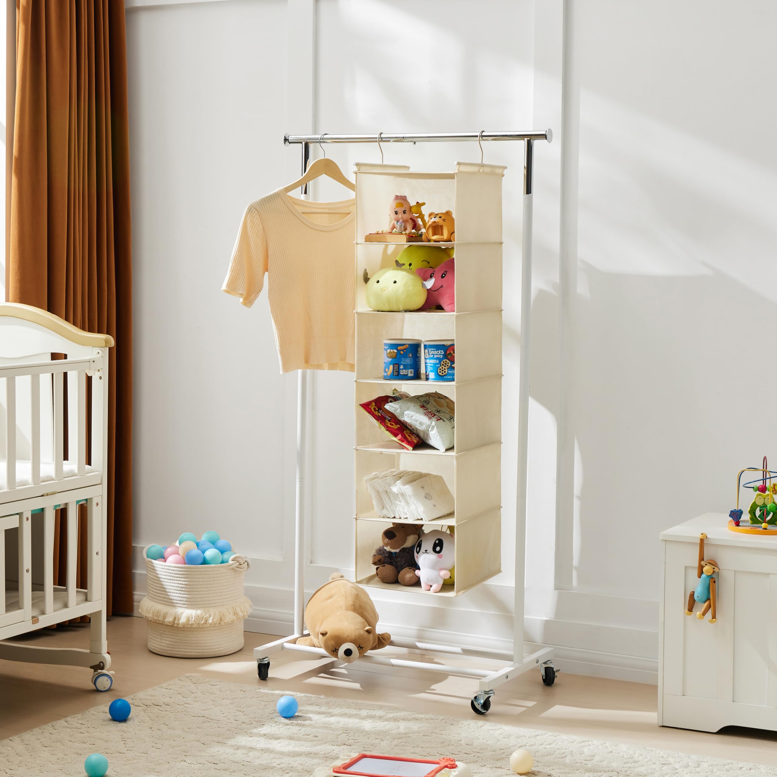 MAX Houser beige closet organizer blending with interior decor