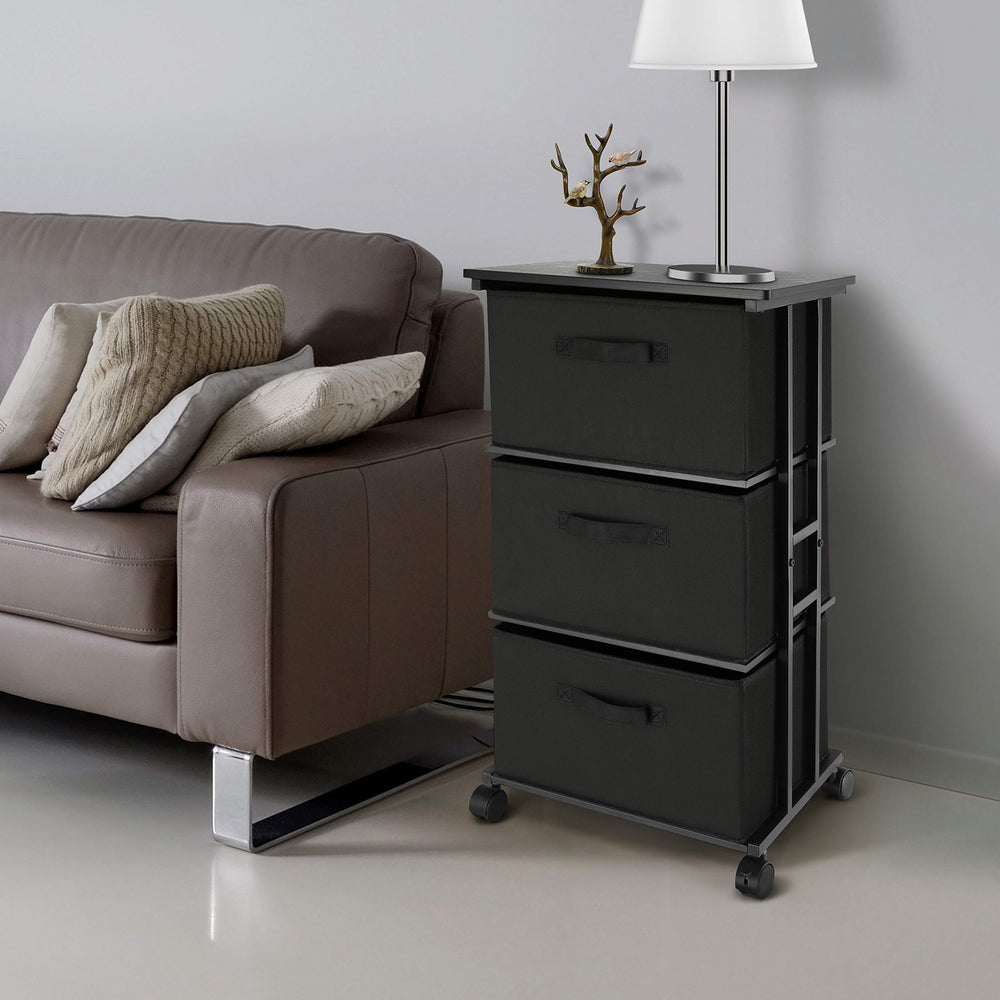 MAX Houser bedroom storage keeps clothes and towels neatly stored.
