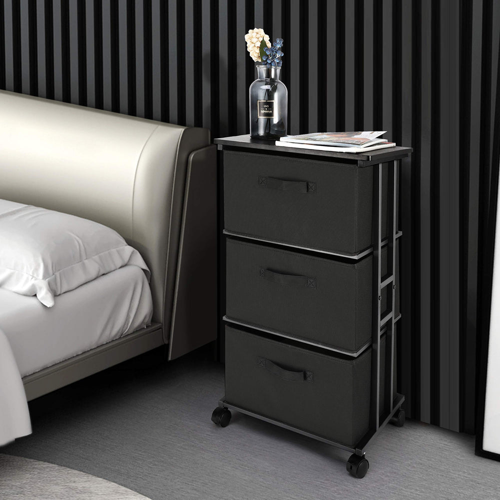 MAX Houser fabric dresser tower is lightweight and easy to move.