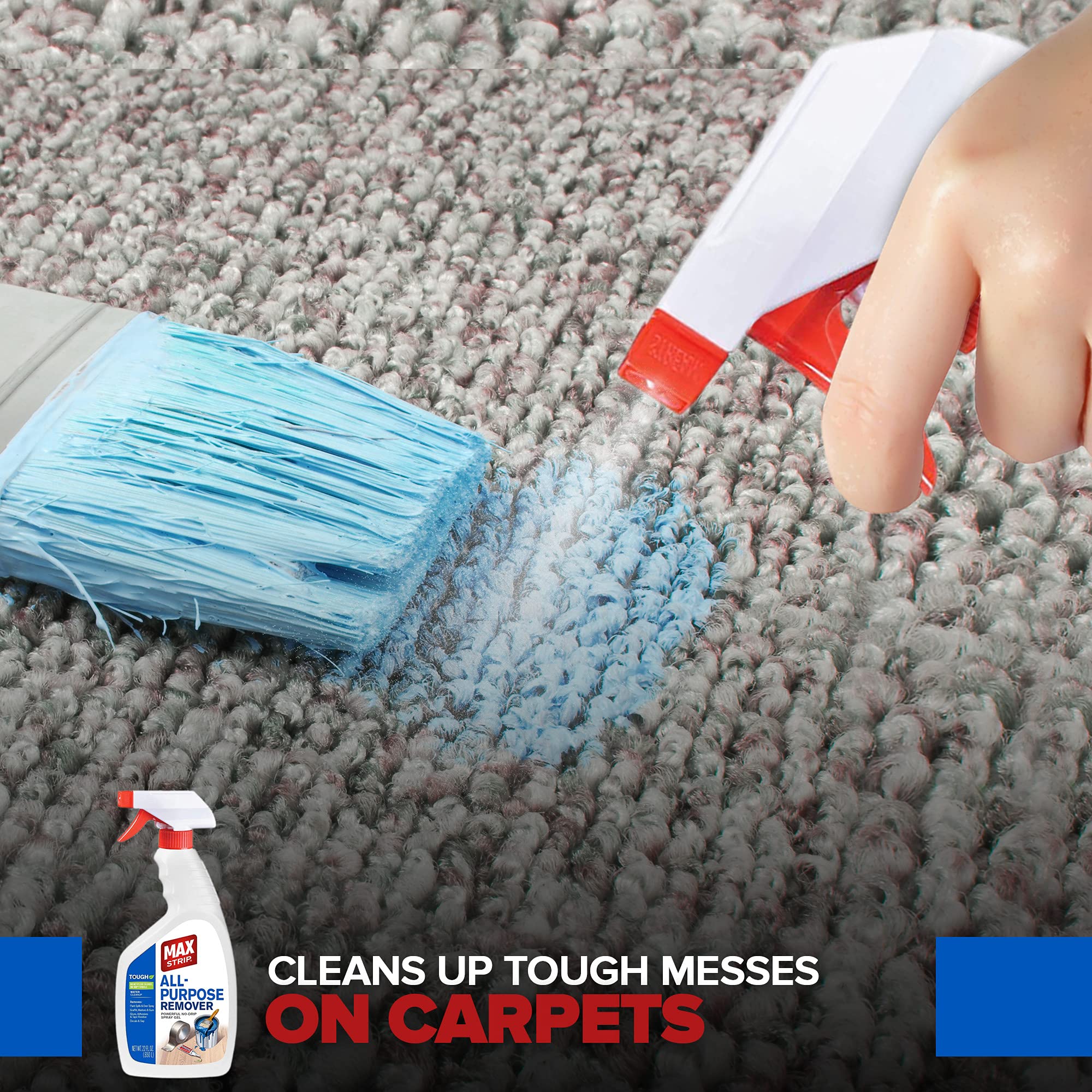 Max Strip concrete overspray cleanup safely cleans concrete surfaces.