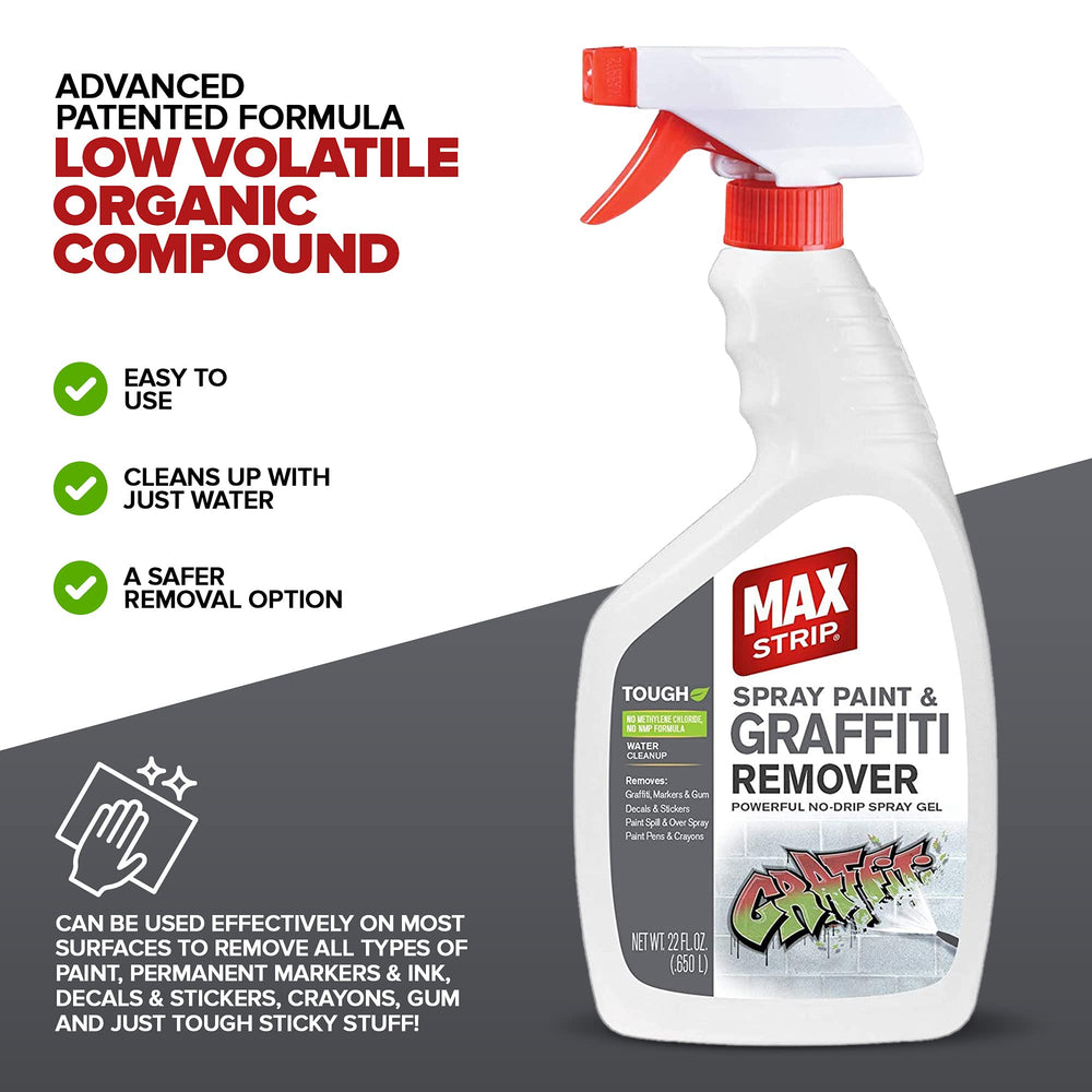 Max Strip decals and stickers removal on hard surfaces.