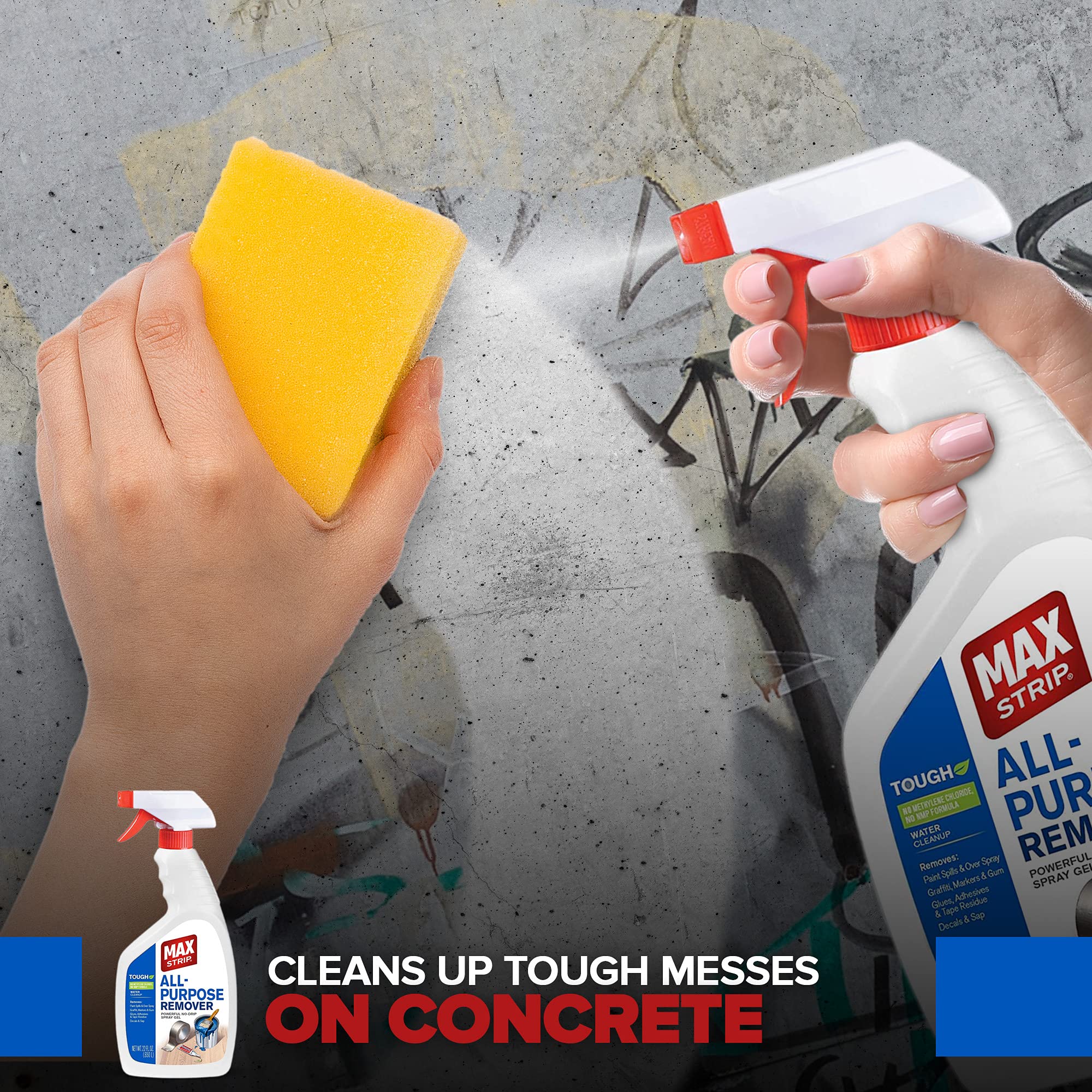 Max Strip metal surface cleaner makes paint removal easier.
