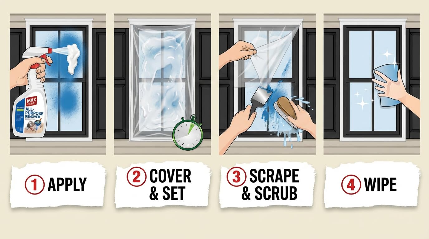 Max Strip no-drip spray gel in action for controlled removal.