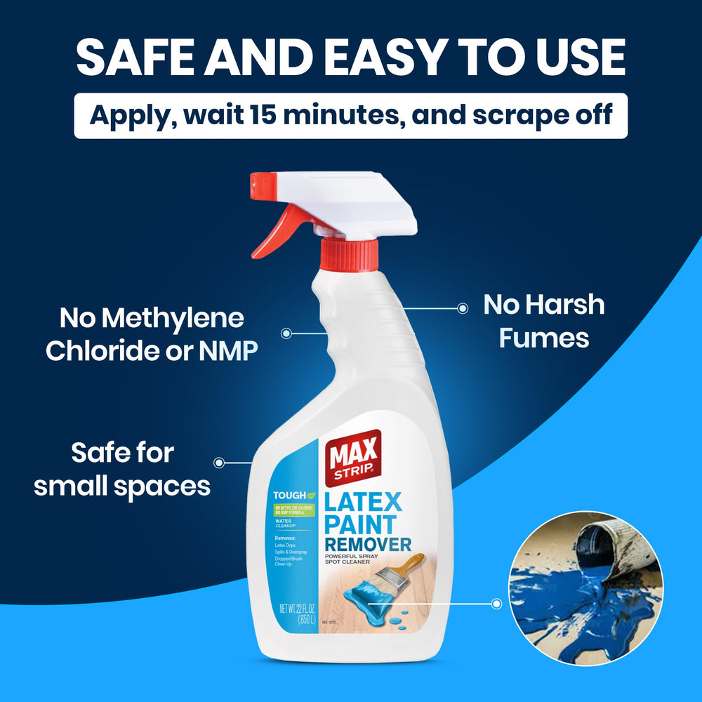 Max Strip bottle label highlights safety and usage guidelines.