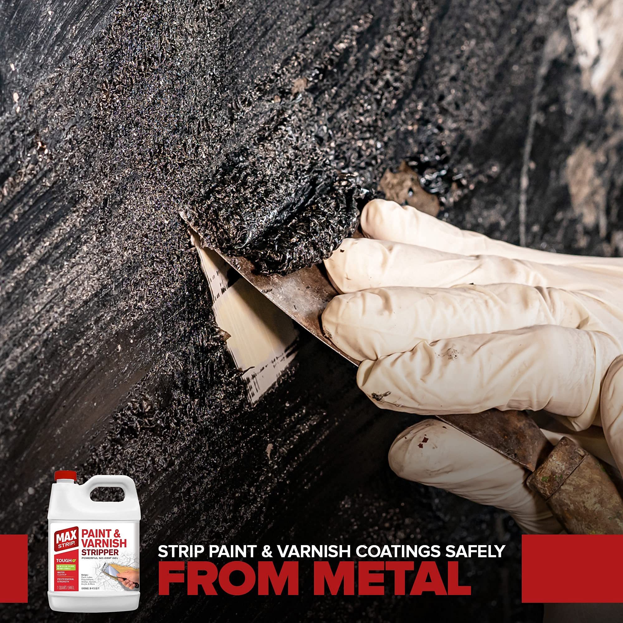 Max Strip scraping-ready after use, showing clean surface.