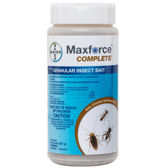 Maxforce Complete Granular Insect Bait package image showing an 8oz pouch for versatile pest control.