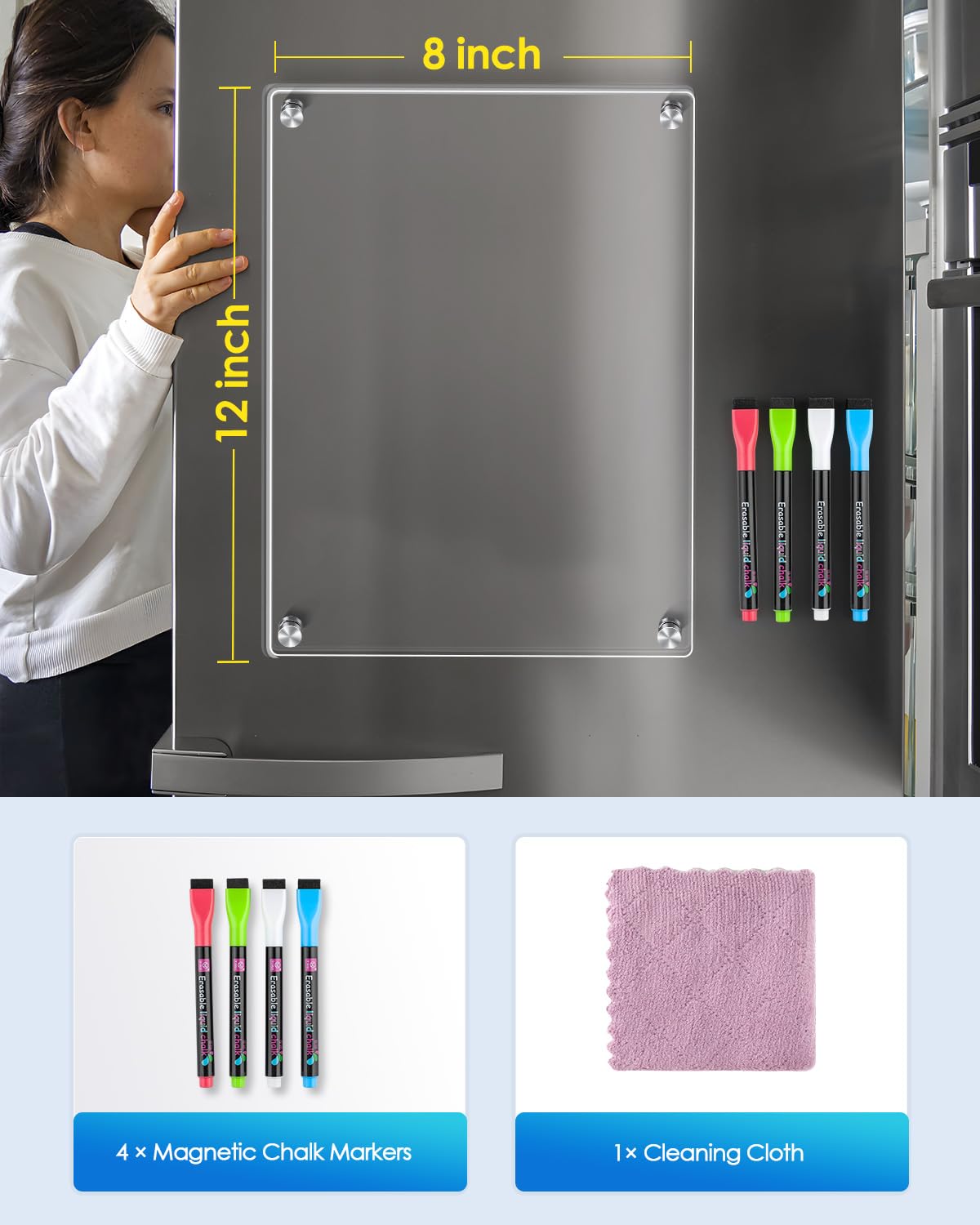MaxGear all-fridge compatibility makes it a versatile home or classroom planning tool