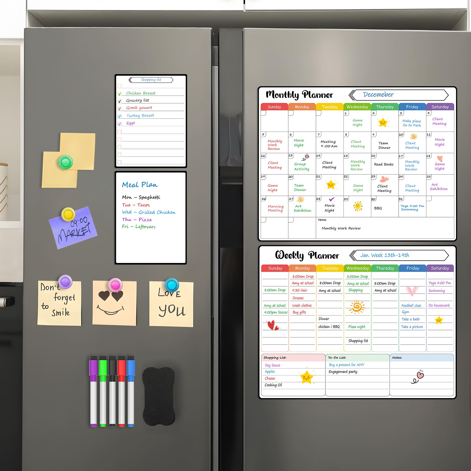 MaxGear eraser magnet for easy corrections on the calendar board