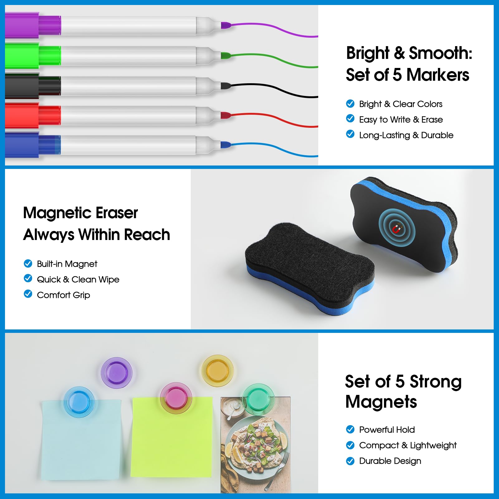 MaxGear PET surface resists stains for daily reminders.