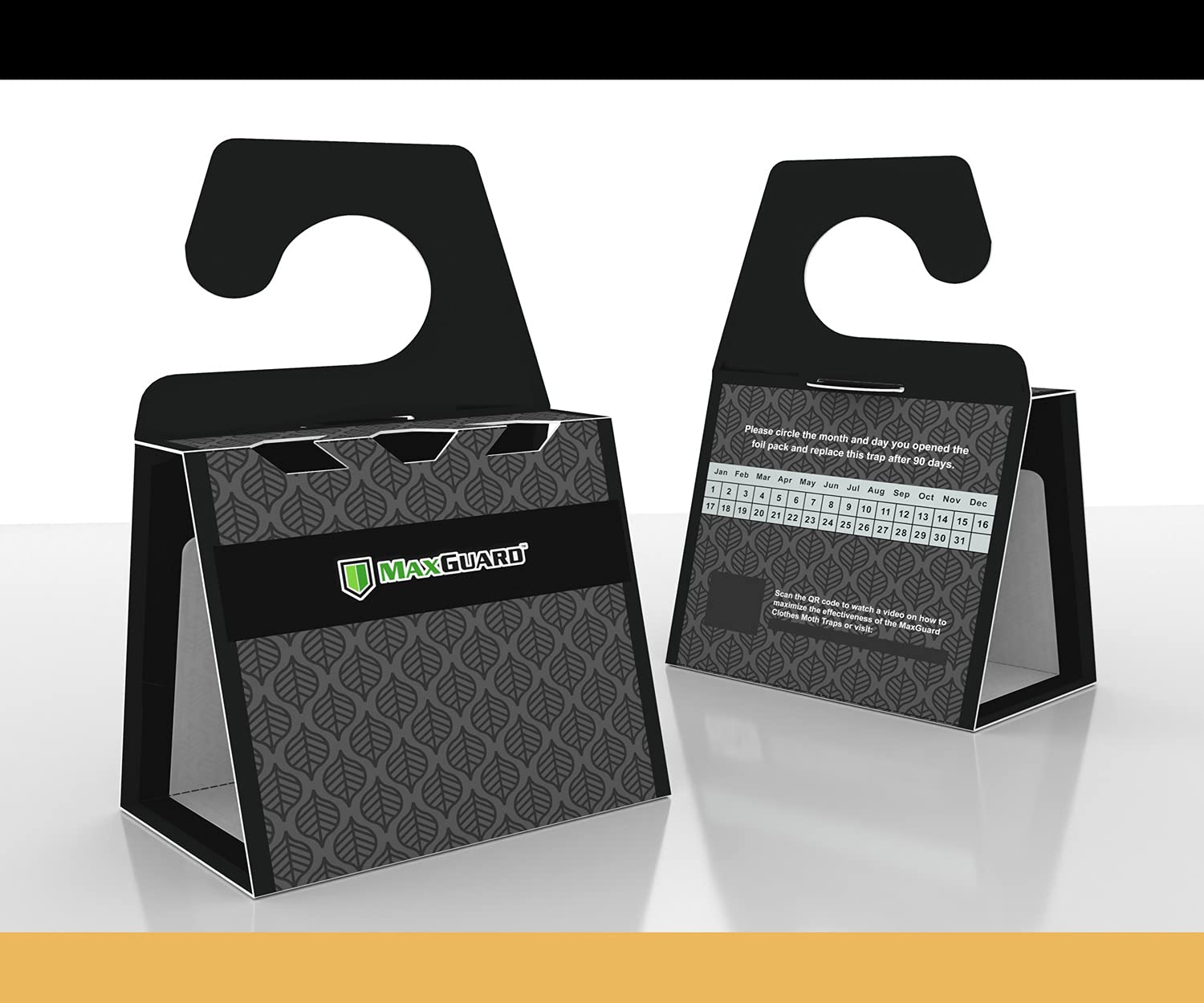 MaxGuard pheromone trap setup in closet shows targeted control