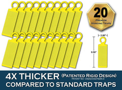 MaxGuard yellow hanging trap captures aphids mid-air, reducing new infestations on foliage.