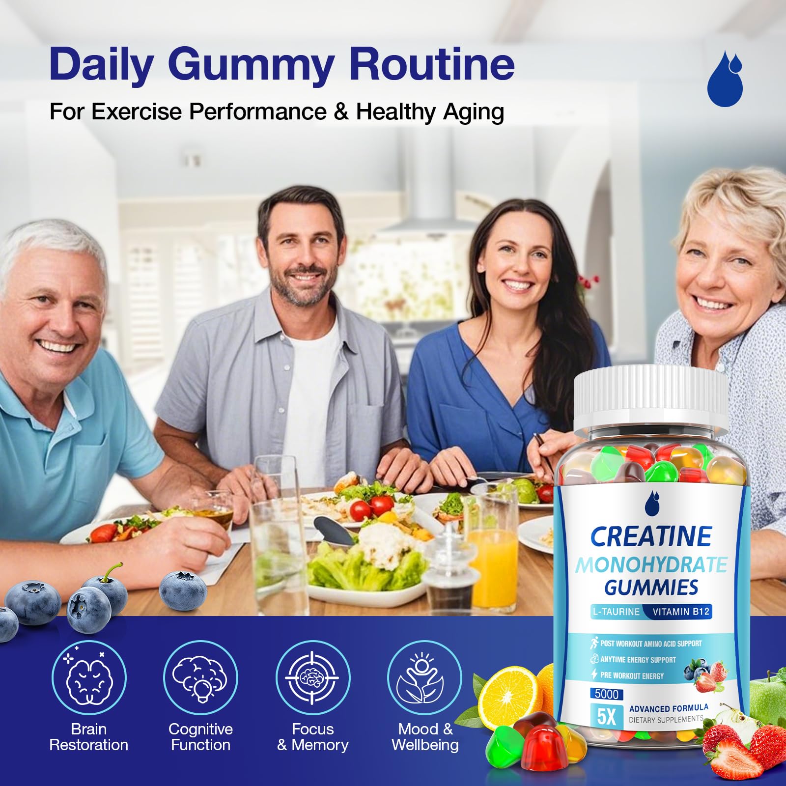 MaxHemp Creatine Gummies in gym bag for easy workouts.