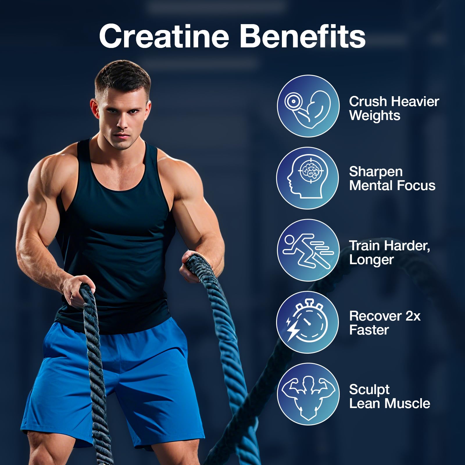 MaxHemp Creatine Gummies on-the-go pack ideal for gym and travel.