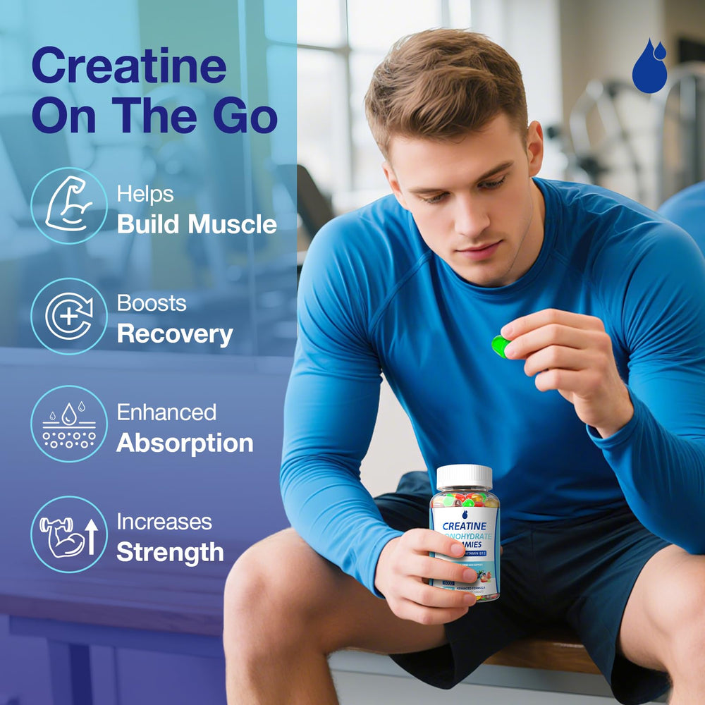 MaxHemp Creatine Gummies resealable pouch preserves freshness between uses.