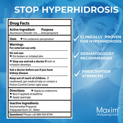 MAXIM dermatologist-tested label signaling safe, effective underarm care.
