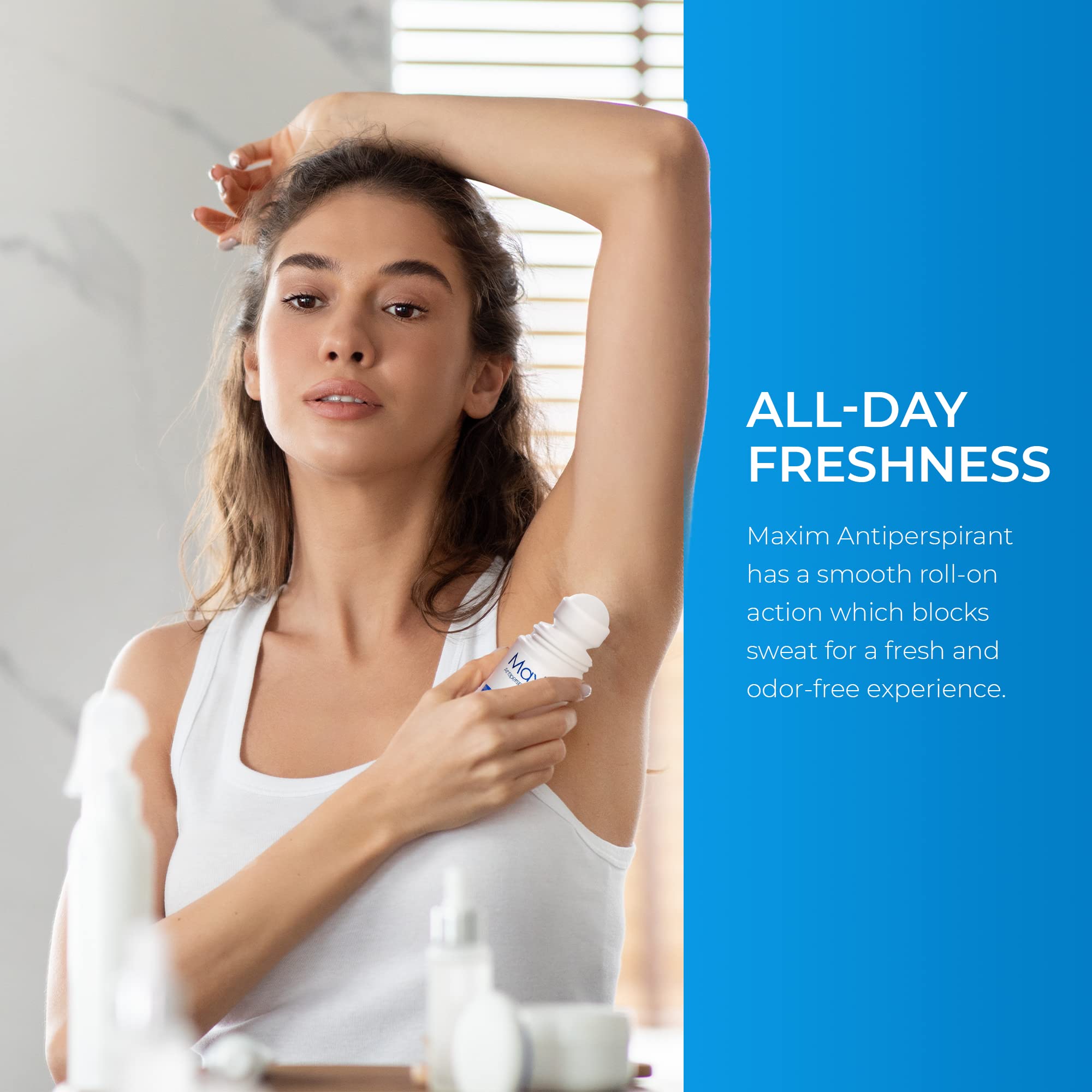 MAXIM night-application routine to enhance sweat blocking.