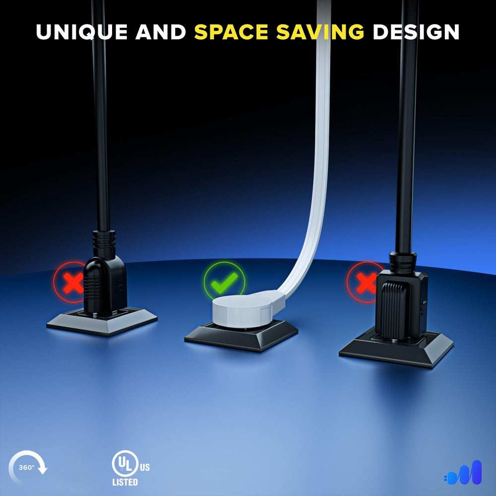 Maximm behind sofa cable setup reduces visible clutter.