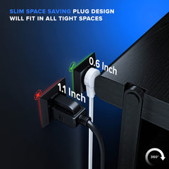 Maximm Cable with three outlets powers multiple devices from one cord.