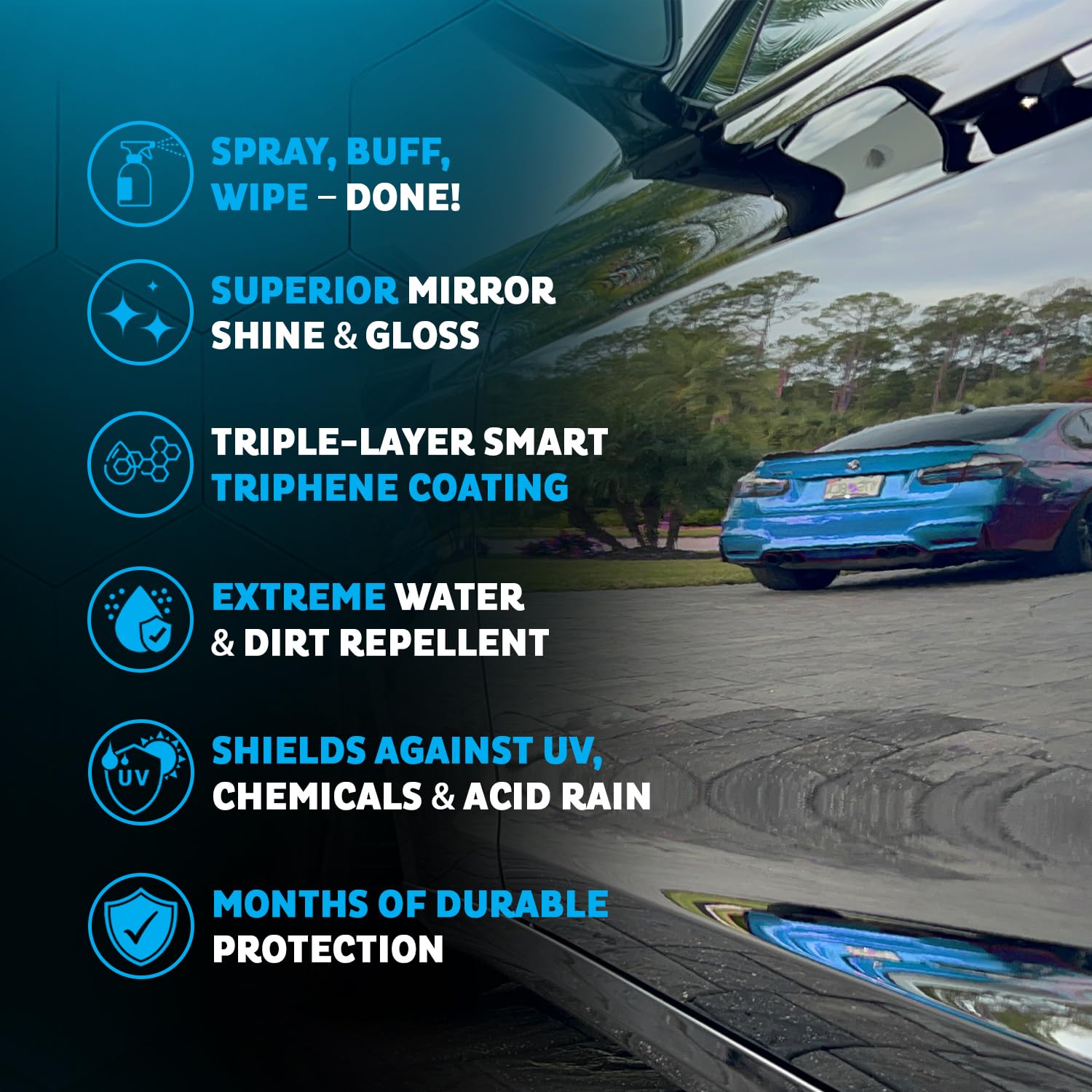 MAXLONE glass clear provides streak-free visibility and clarity.