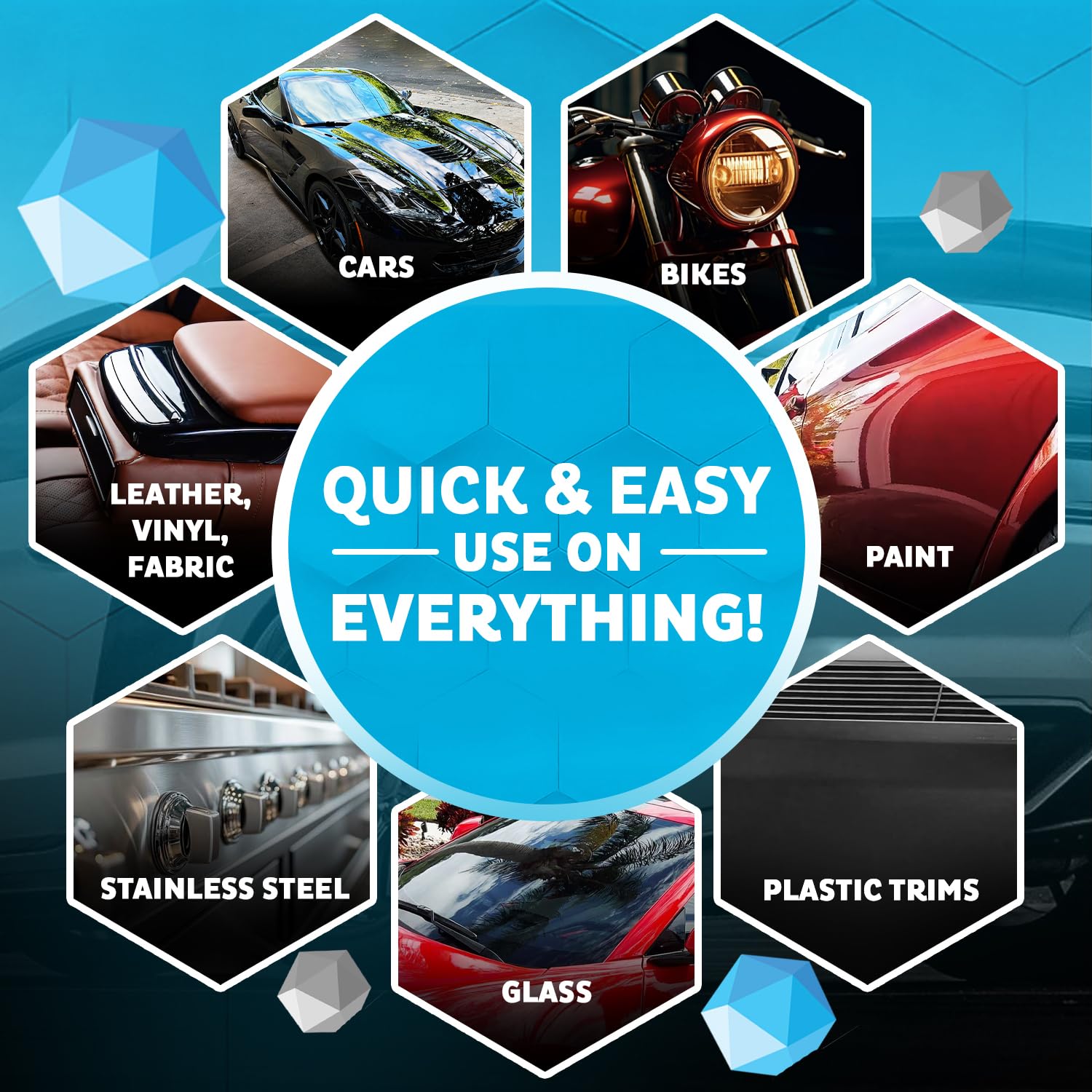 MAXLONE wipe application creates a spotless finish with minimal effort.
