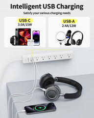 Maxpw 10 ft cord reaches devices across a room
