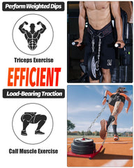 MAXRANK Dip Belt uses military-grade nylon for skin-friendly wear