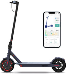 MAXSHOT folded electric scooter shows compact design for easy storage and portability.