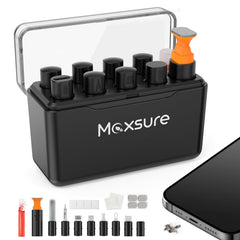 Maxsure 12-in-1 kit with port cleaners keeps iPhone ports dust-free