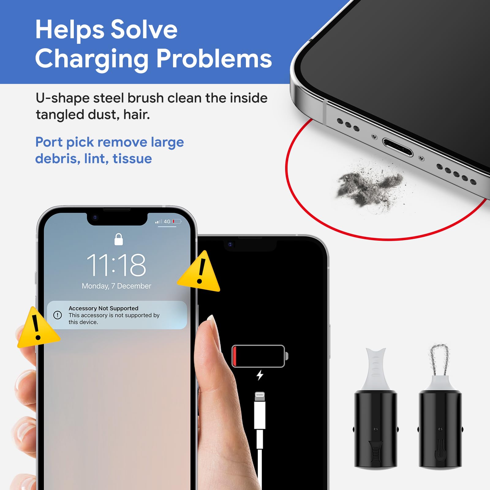 Maxsure cleaning cloth keeps cases and screens dust-free