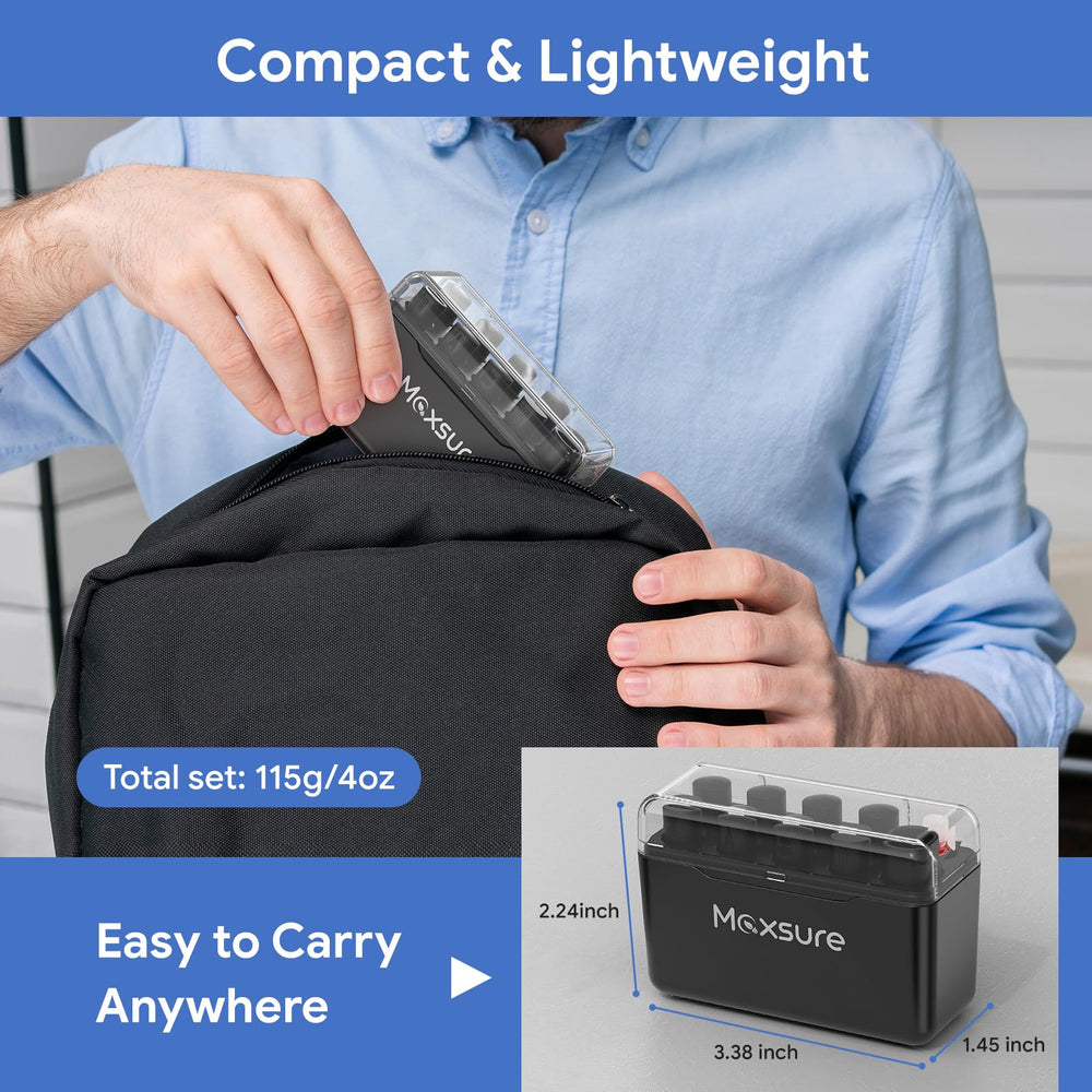 Maxsure compact port-cleaning kit case offers on-the-go care