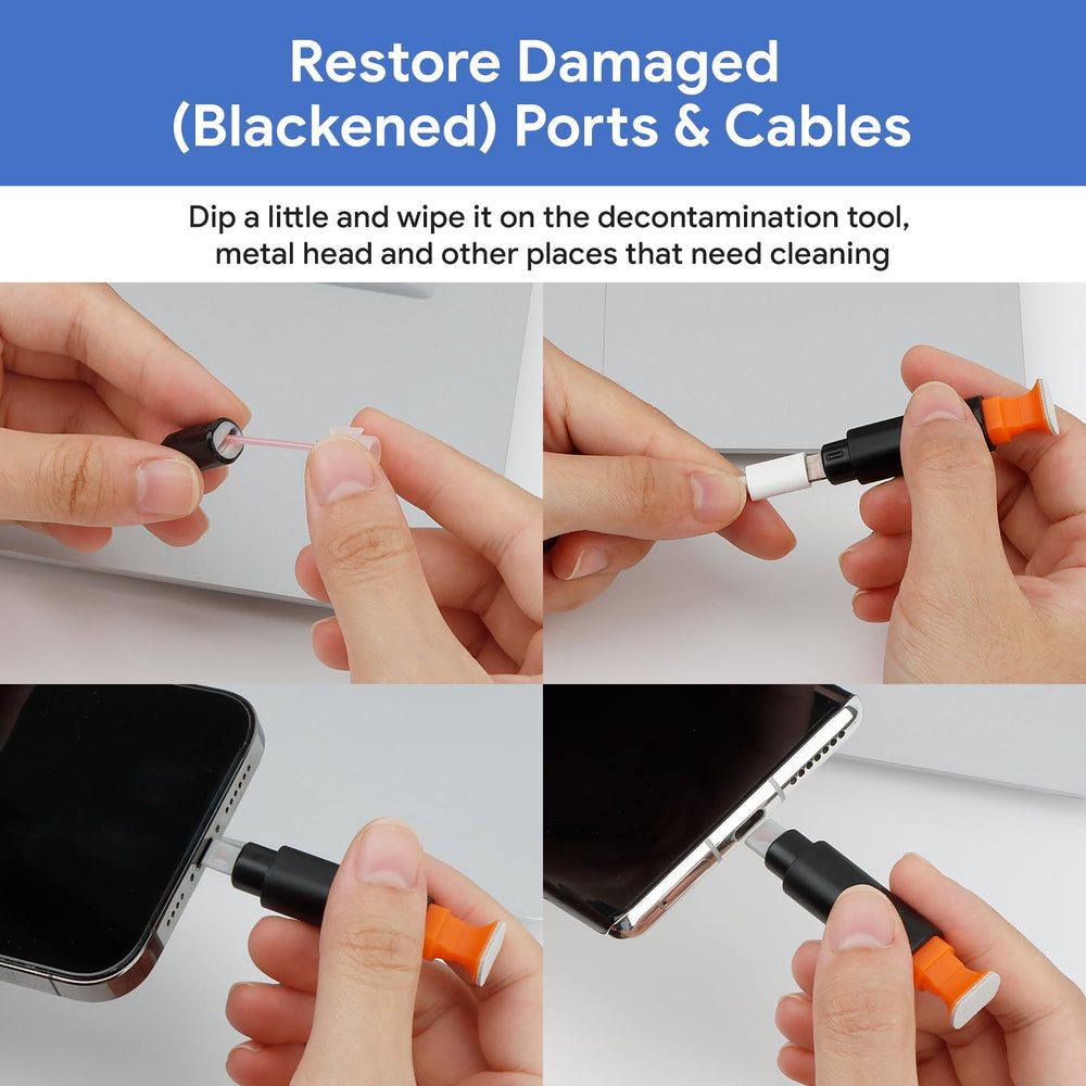 Maxsure magnetic port cleaners storage box keeps tools organized