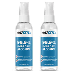 MAXTITE 99.9% IPA bottle with pump spray for electronics cleaning