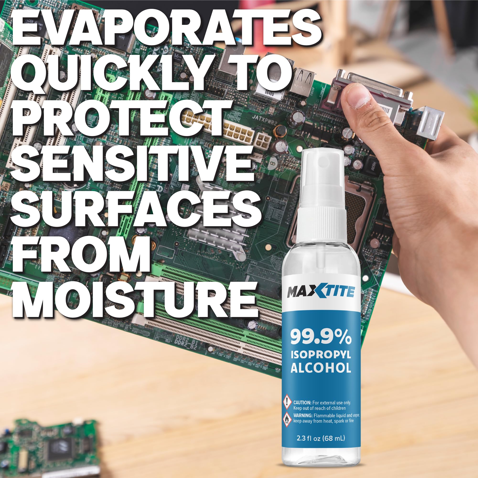 MAXTITE removes adhesive residue from labels and tapes safely