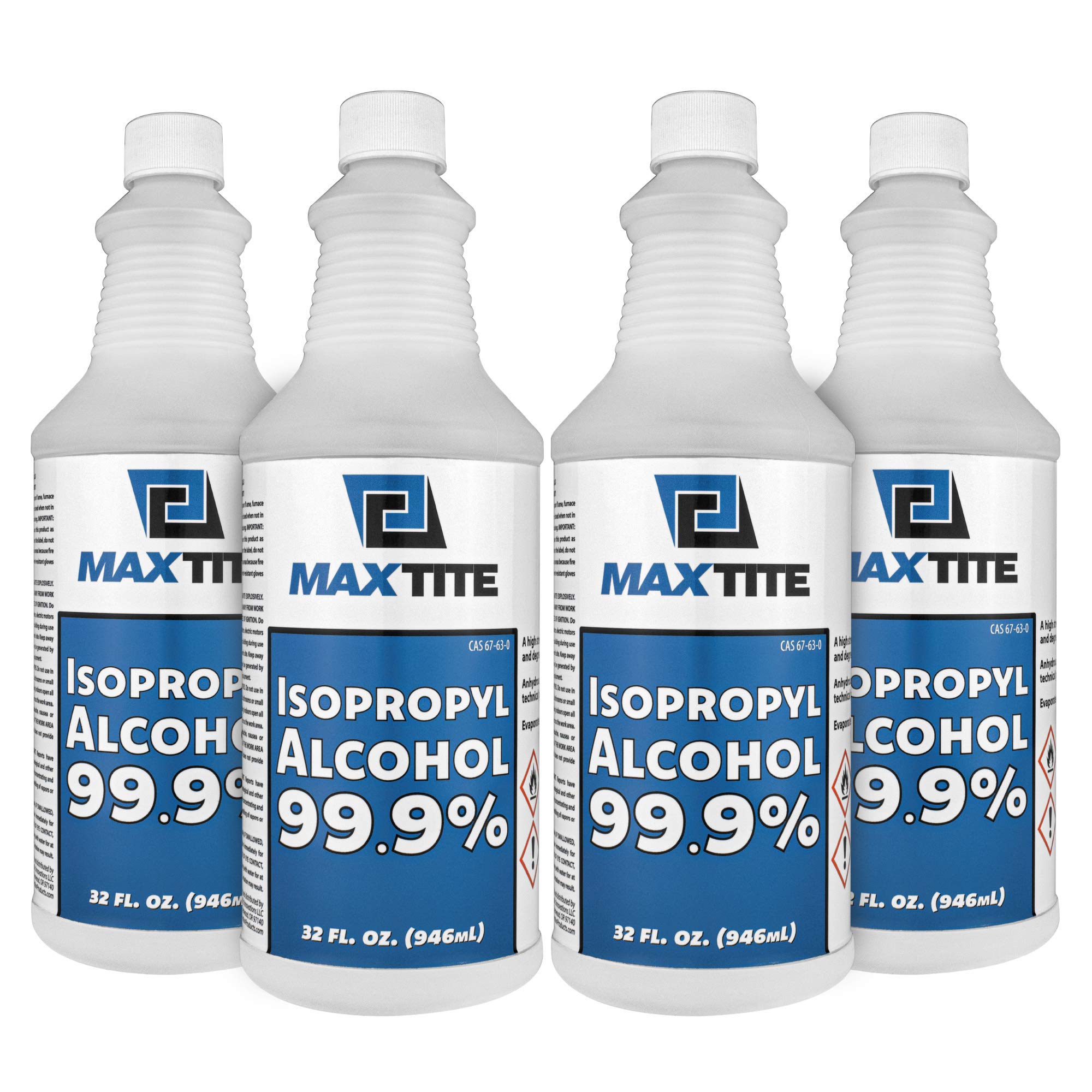MaxTite Isopropyl Alcohol bottle, high-purity formula for fast surface prep.